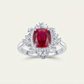 Floral Ruby Ring BILARRI