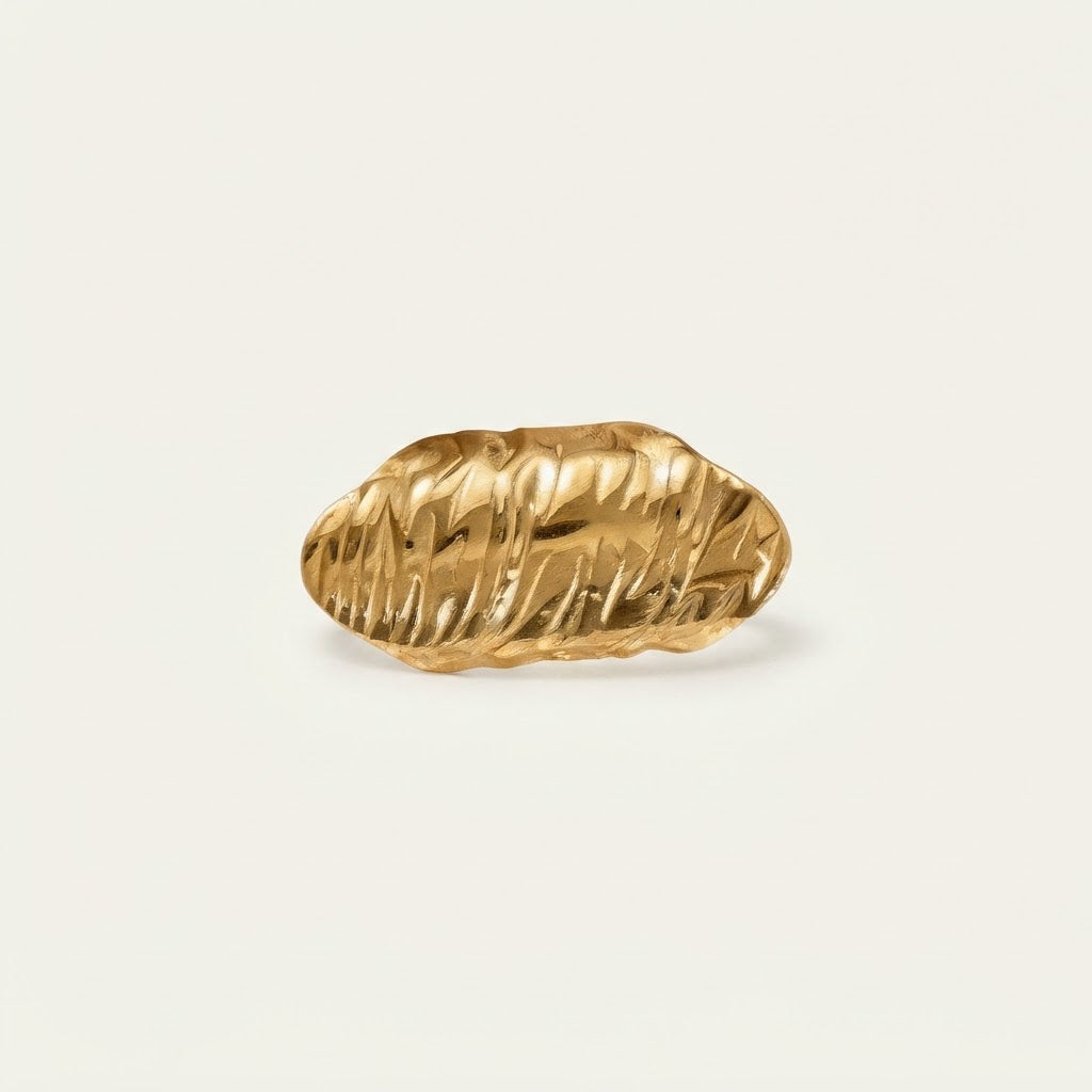 Classic Polished Gold Band Ring BILARRI
