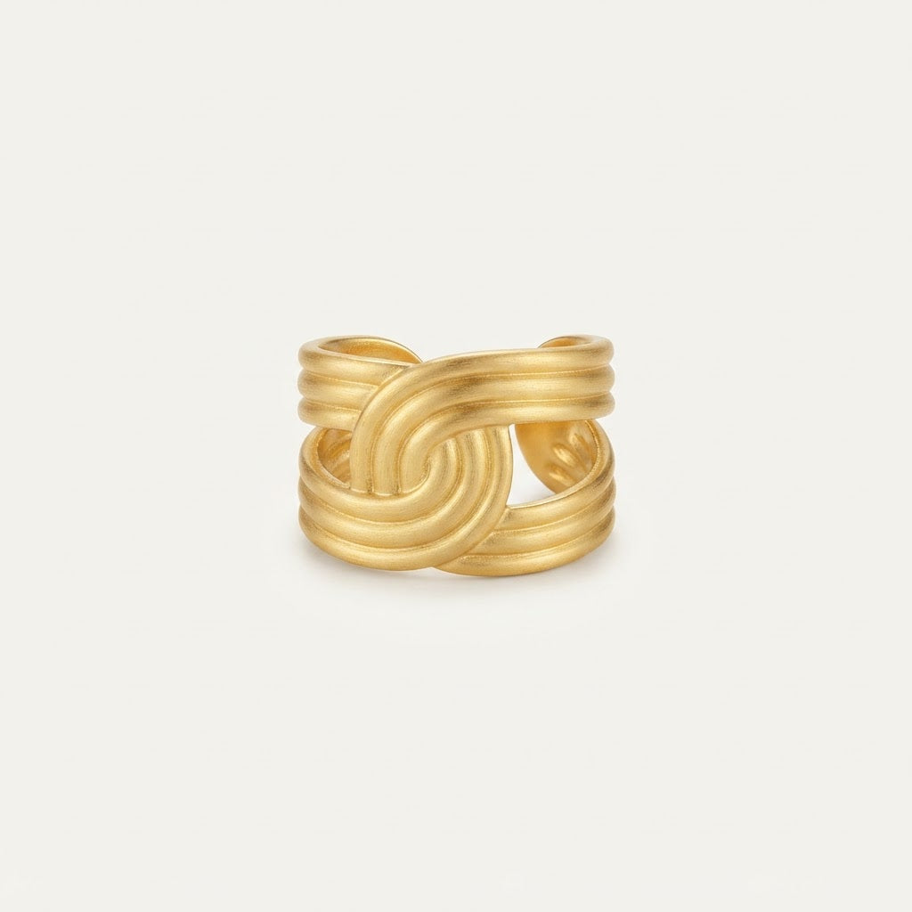Gold Citrine Gemstone Ring BILARRI