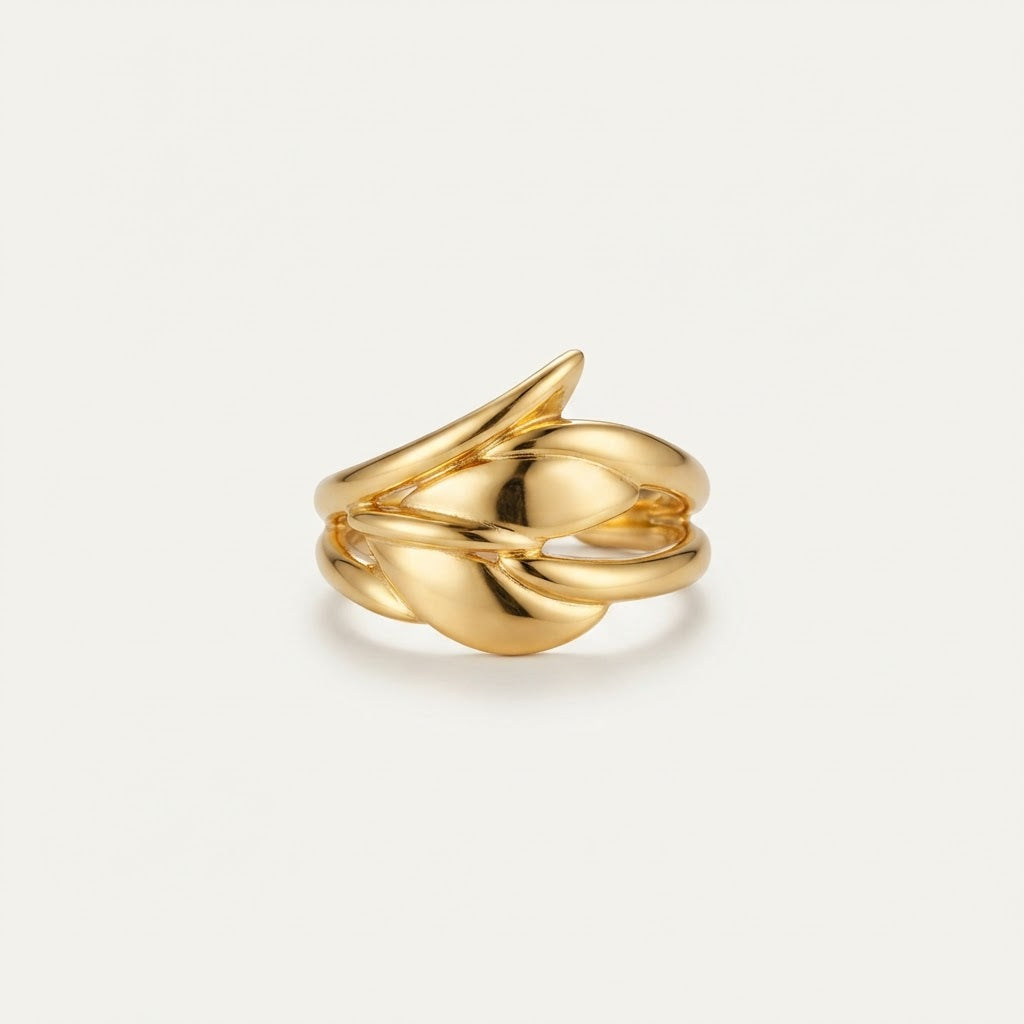 Gold New York Statement Ring BILARRI