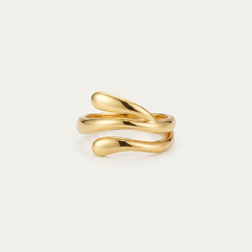 Minimalist Gold Horizon  Ring BILARRI
