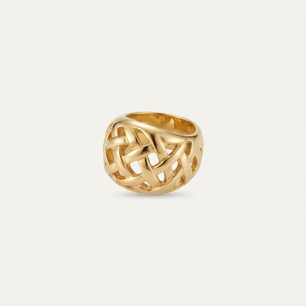 Sculptural Flame Gold Ring BILARRI
