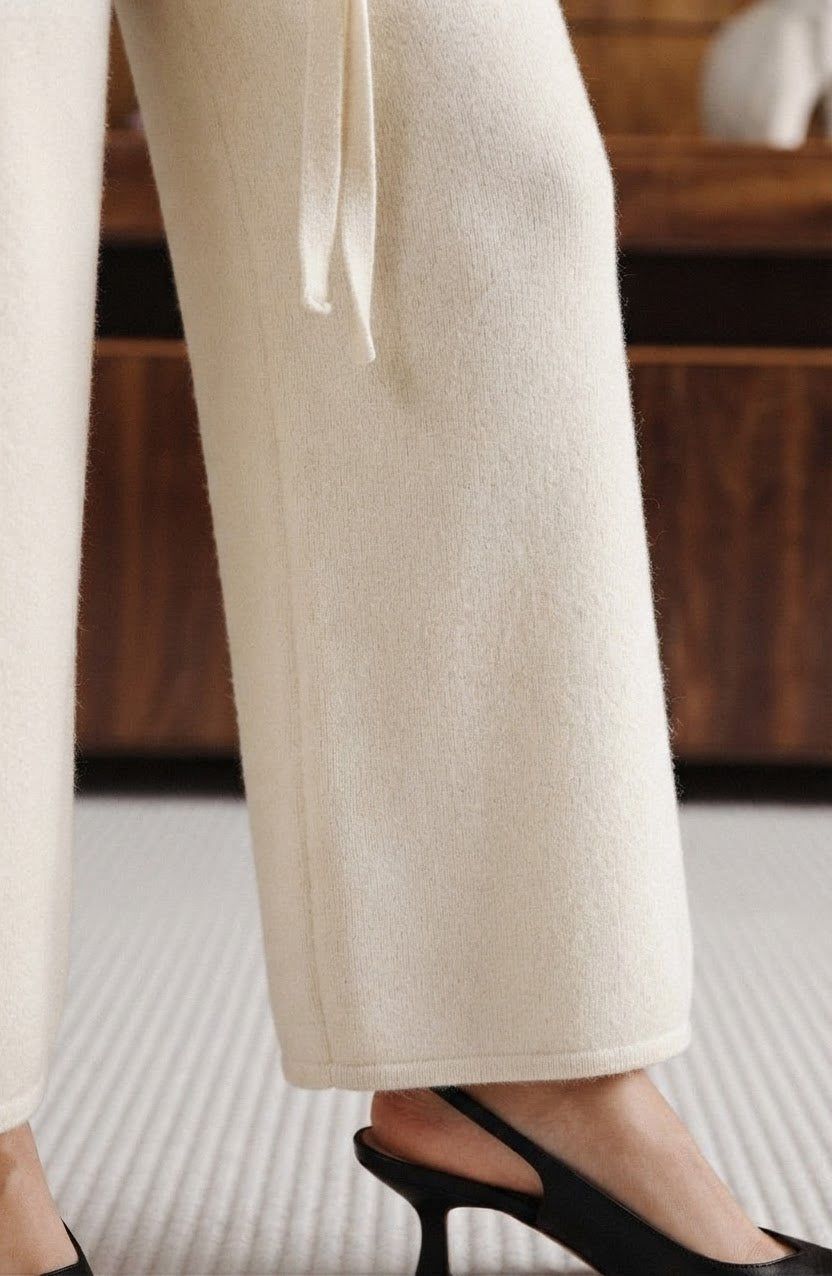 Cashmere White Long Pants