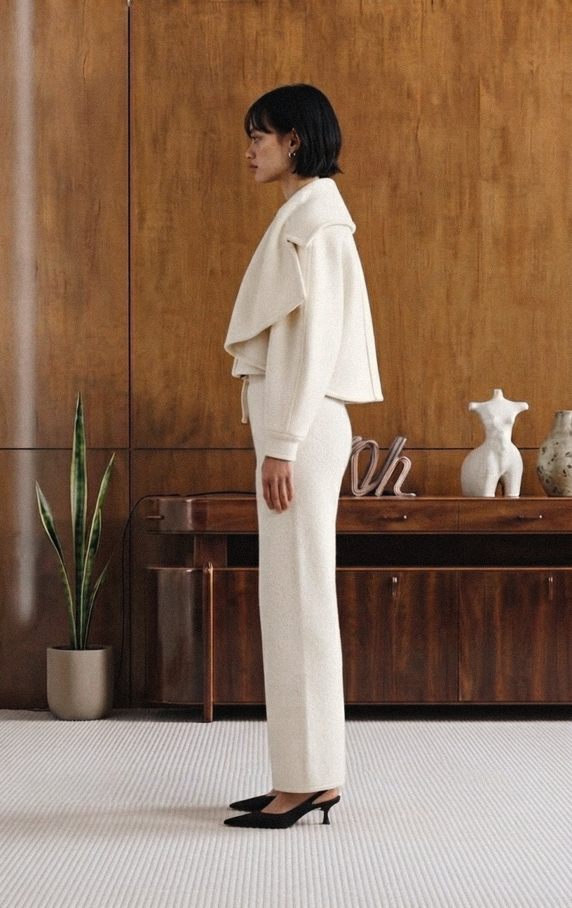 Cashmere White Long Pants