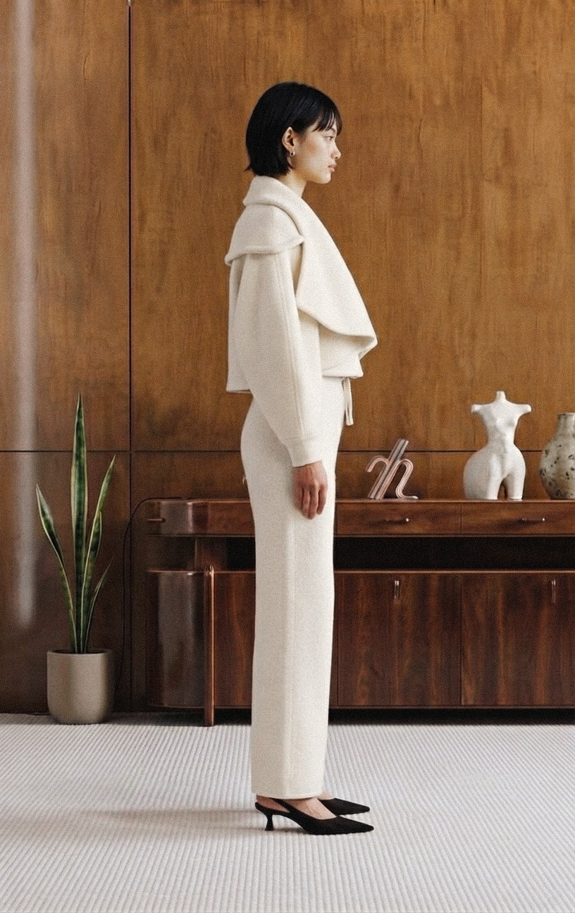 Cashmere White Long Pants