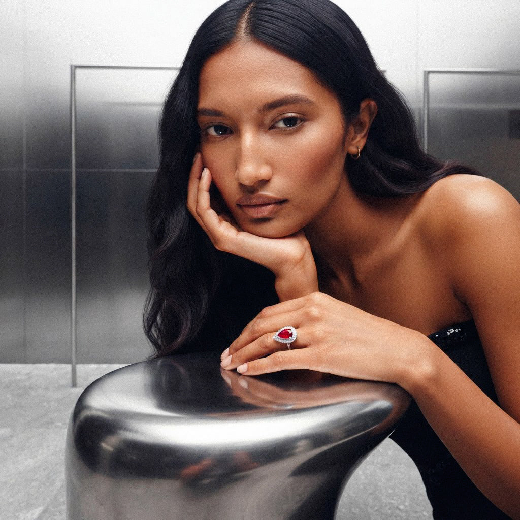Ruby Cocktail Ring BILARRI