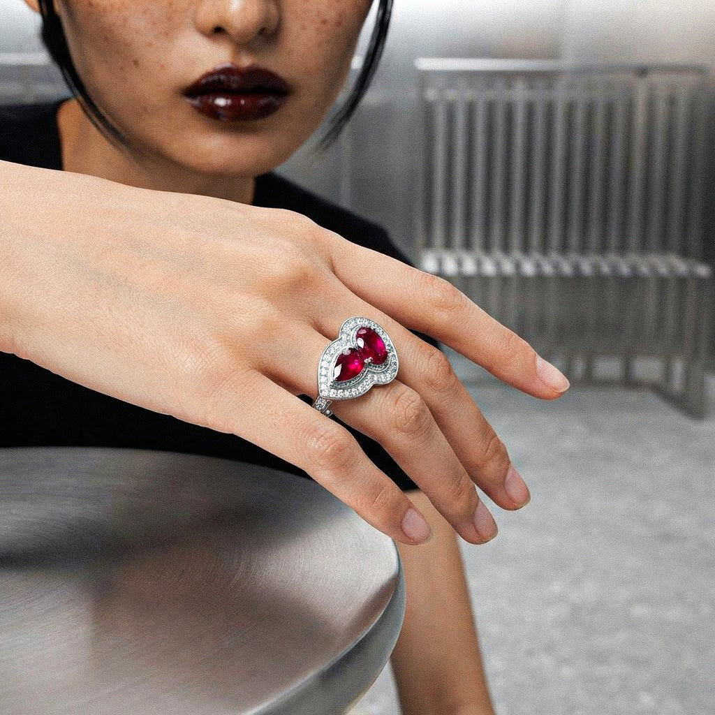 Toi et Moi Ruby Ring BILARRI