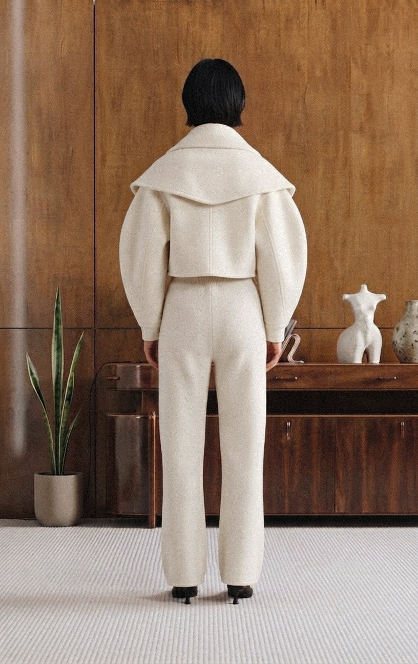 Cashmere White Long Pants