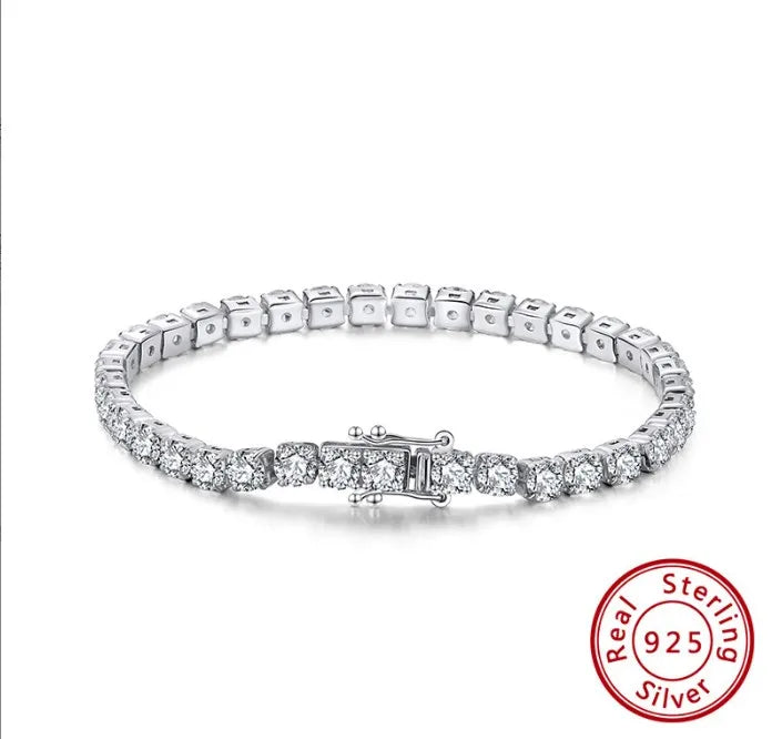 925 Sterling Silver Bracelets Simple Style BILARRI