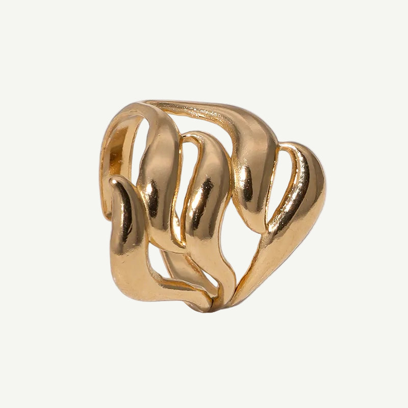 18K Gold Leaf Ring detail – nature-inspired jewellery by BILARRI