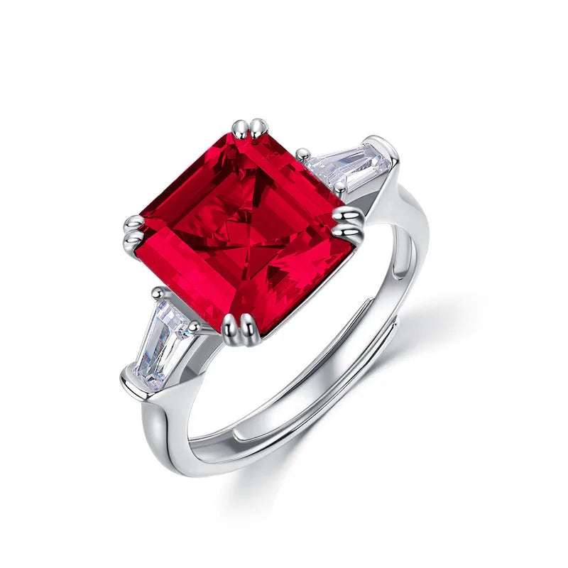 Silver Bilarri Ruby Ring BILARRI