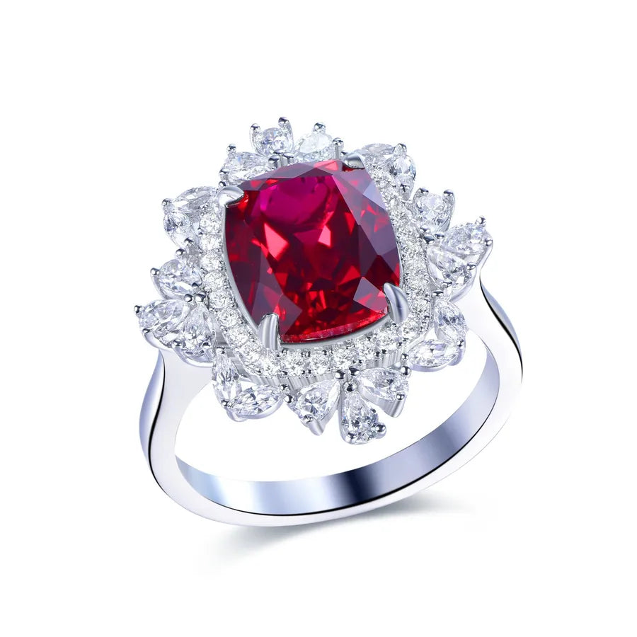 Floral Ruby Ring BILARRI