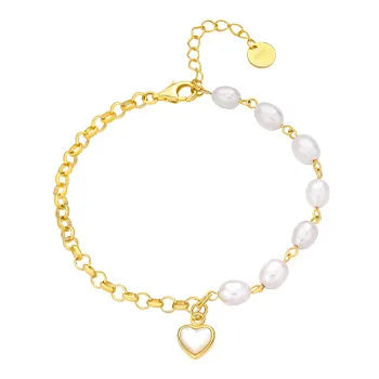Ivoire Bracelet S302-White Gold Color 925 Silver