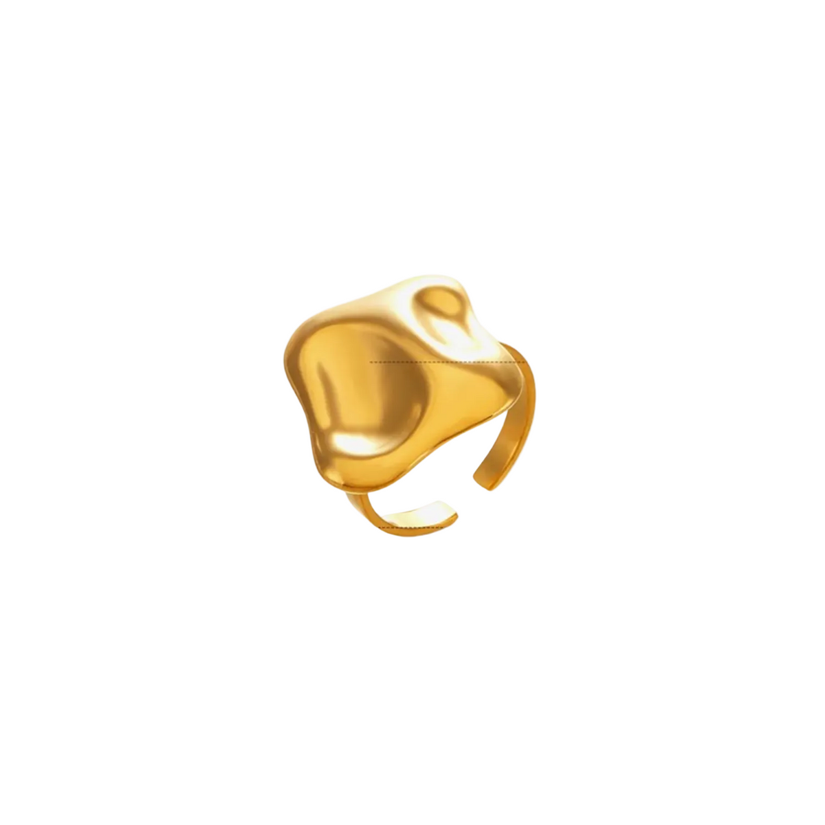 Oversized Bold Gold Statement Ring BILARRI