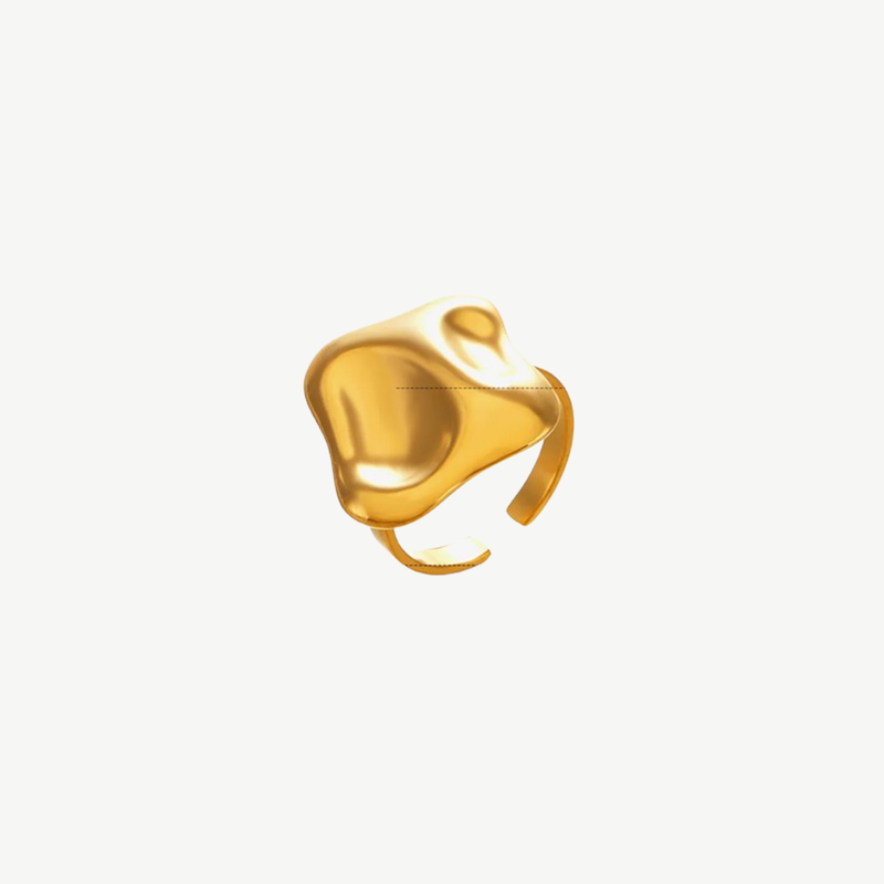 Oversized Bold Gold Statement Ring Ember – 18K gold by BILARRI