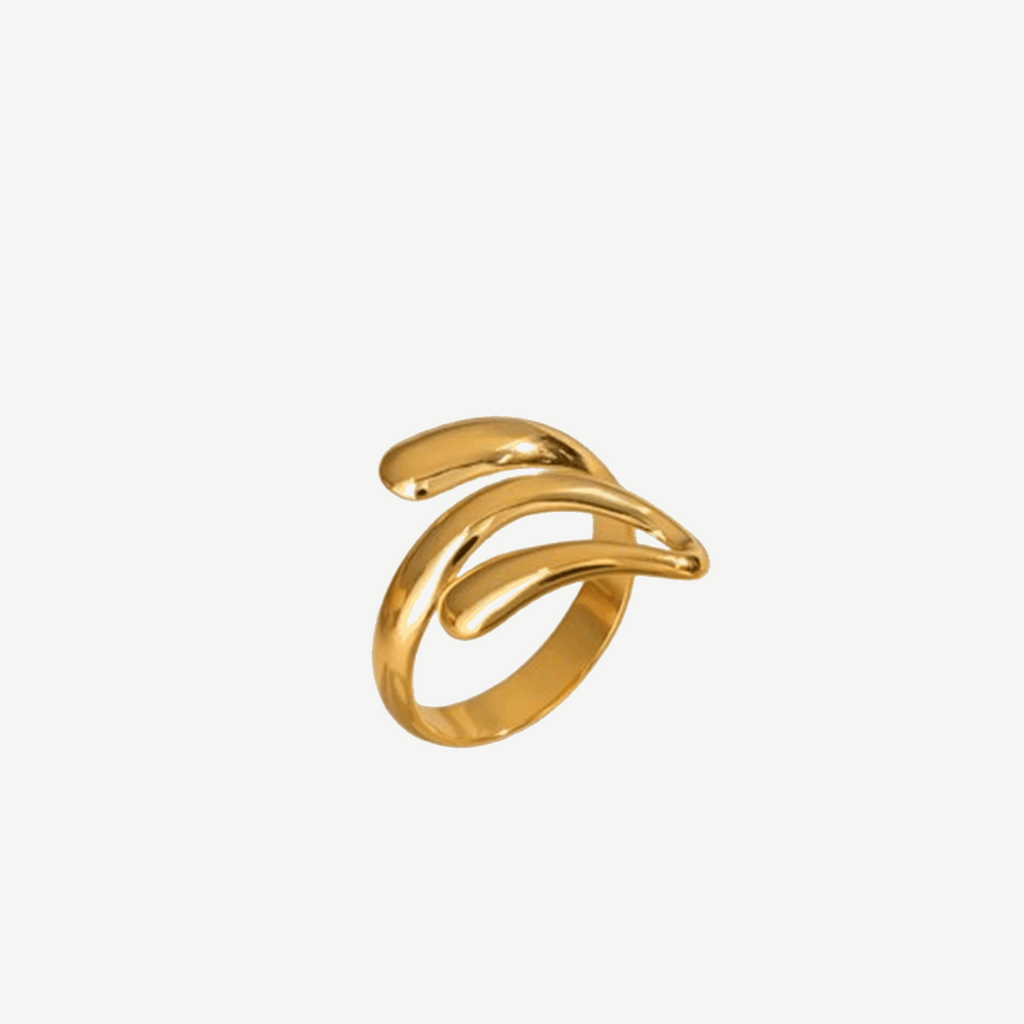 Clean Minimalist Gold Ring Women Waterproof Horizon – 18K gold by BILARRI
