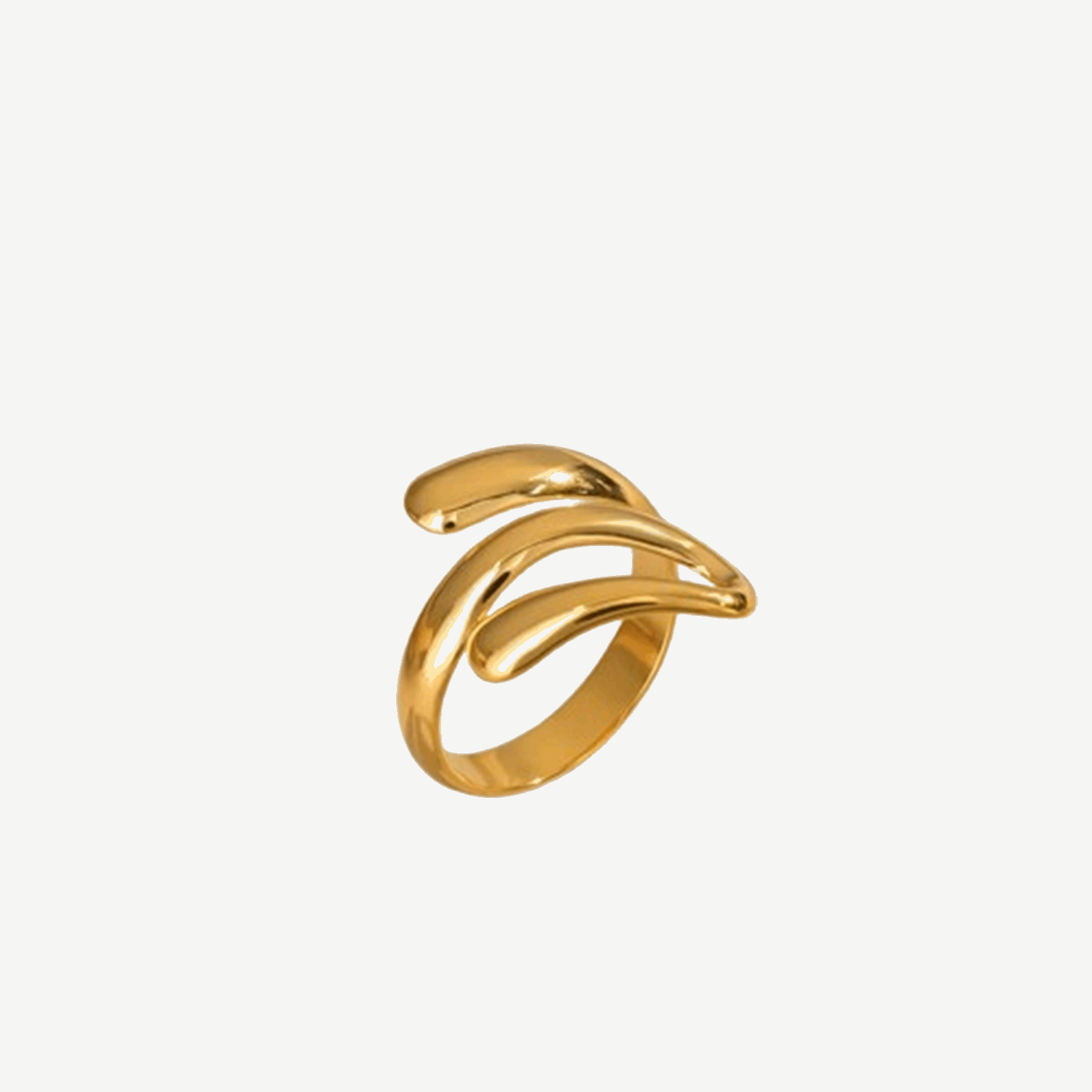 Clean Minimalist Gold Ring Women Waterproof Horizon – 18K gold by BILARRI