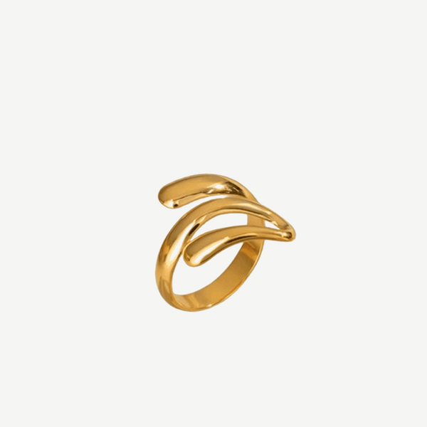 Clean Minimalist Gold Ring Women Waterproof Horizon – 18K gold by BILARRI