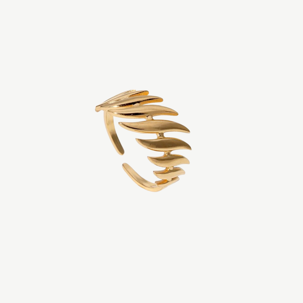 Gold Spiral Ring Women Statement 18K Spiral Crest – tarnish-free by BILARRI