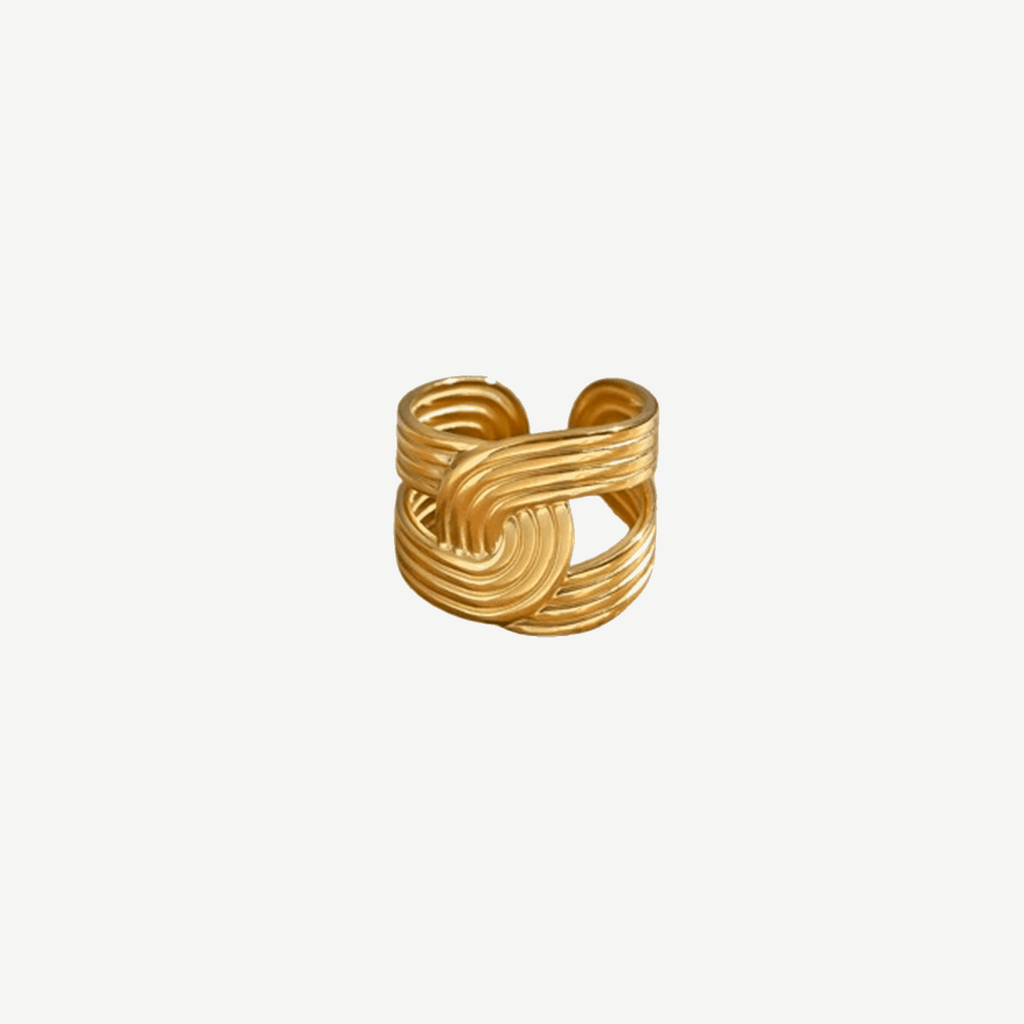 Gold Citrine Gemstone Ring Women 18K – waterproof by BILARRI