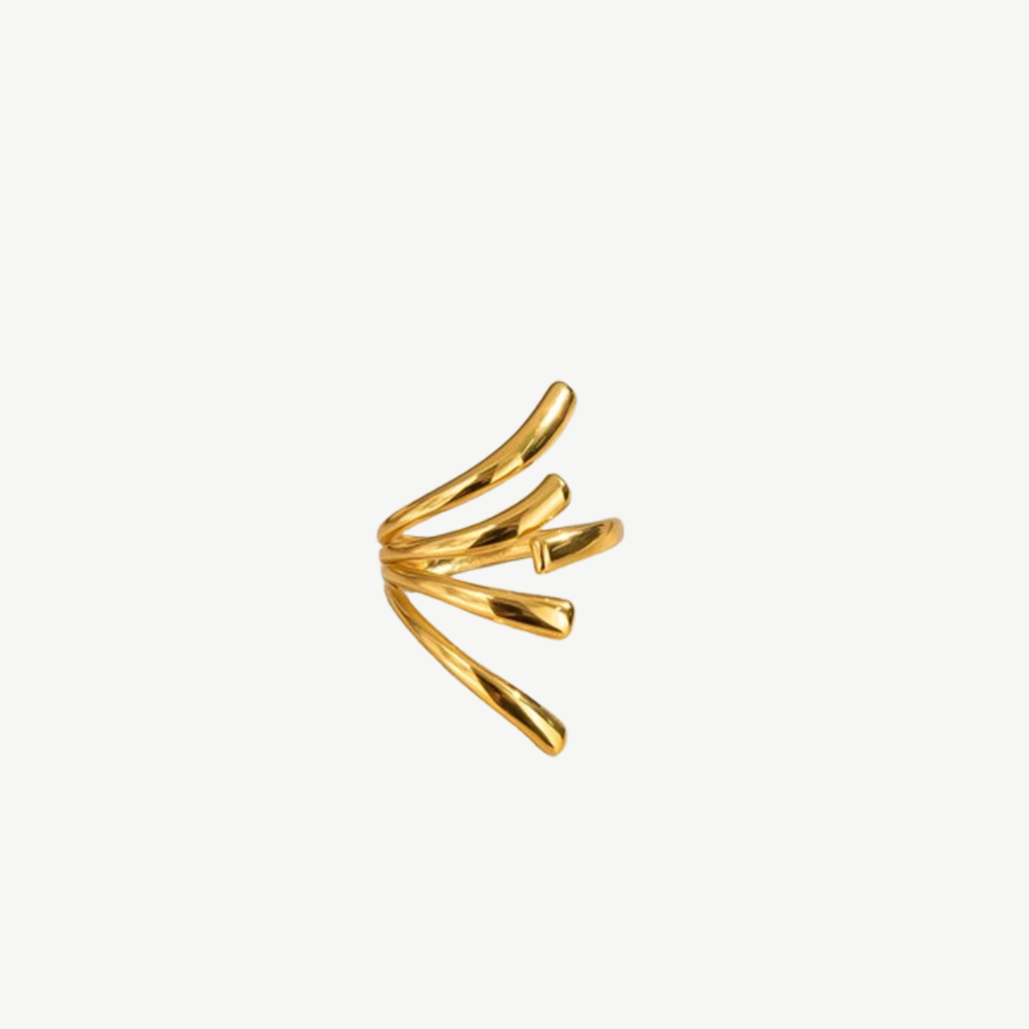 Gold Cactus Nature Ring Women 18K – botanical jewellery by BILARRI