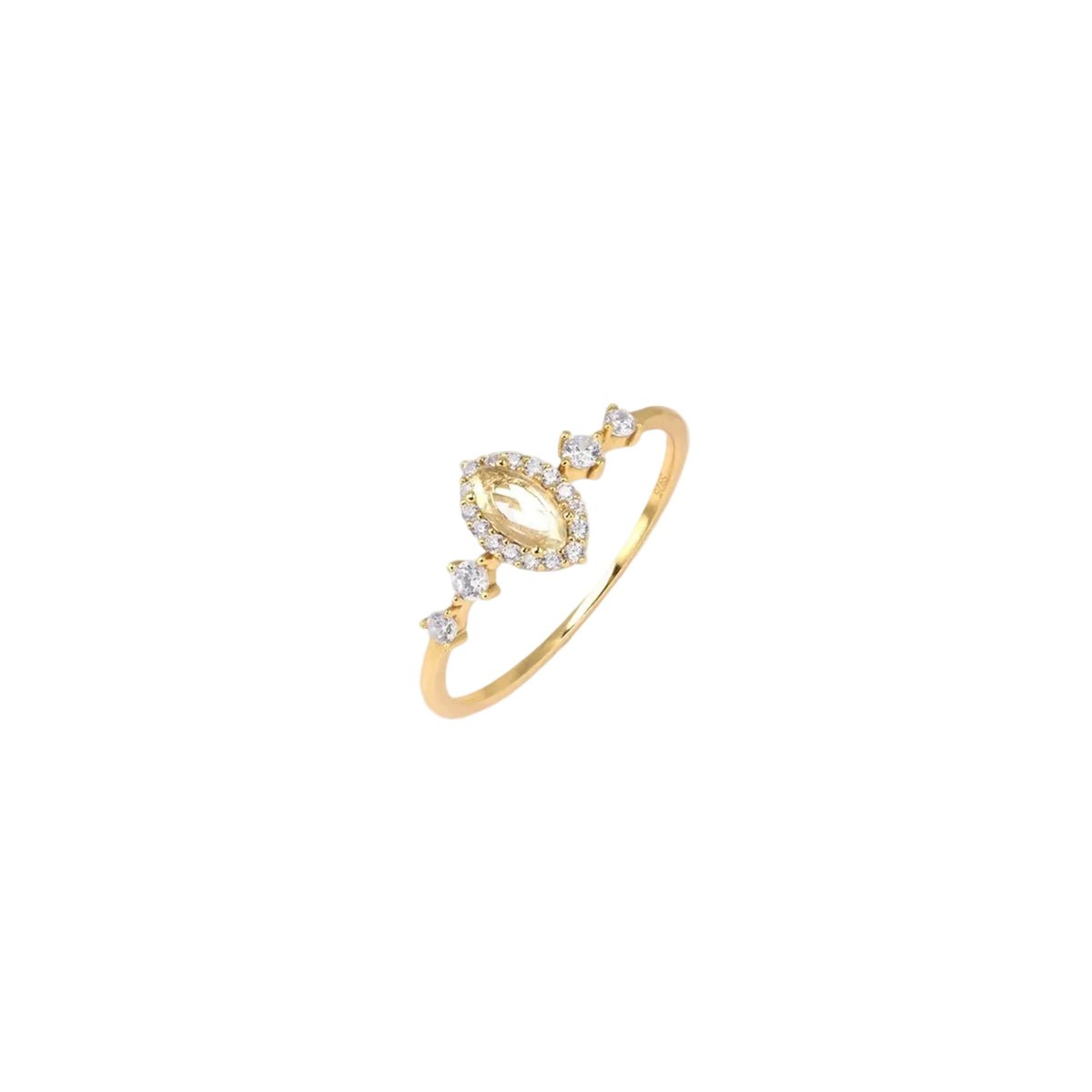 Gold minimal 925 Plated Ring BILARRI