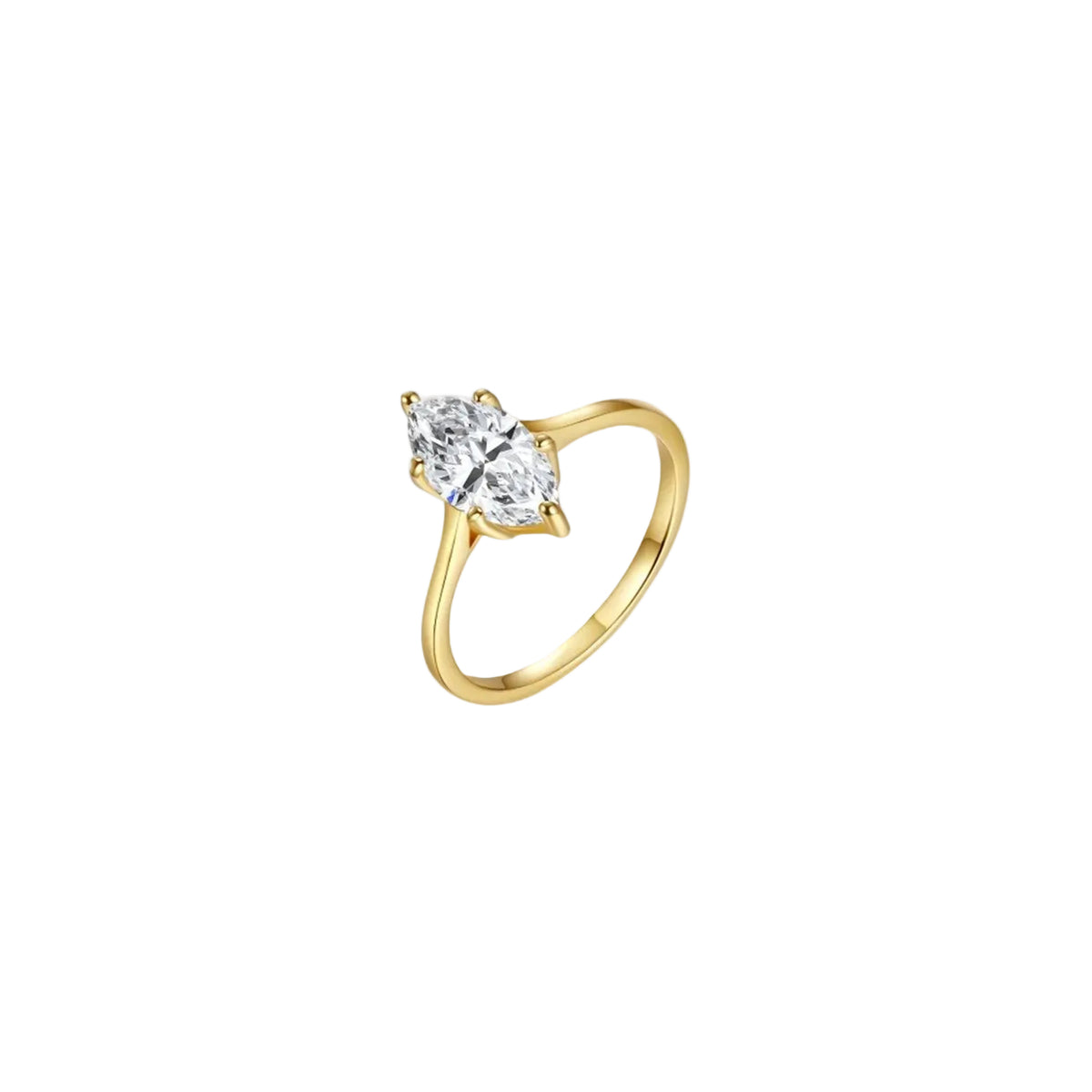 Eclat Gold Ring 925 Sterling Silver BILARRI