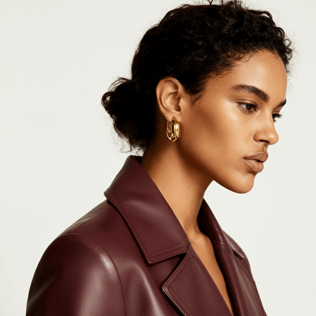 Street Everyday Earrings worn – tarnish-free waterproof by BILARRI